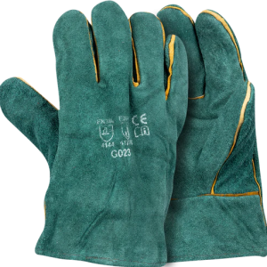 2.5" Green Lined Wrist Length Glove